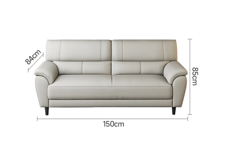 

Leather Multi-Person Leather Sofa Living Room Small Apartment Sofa