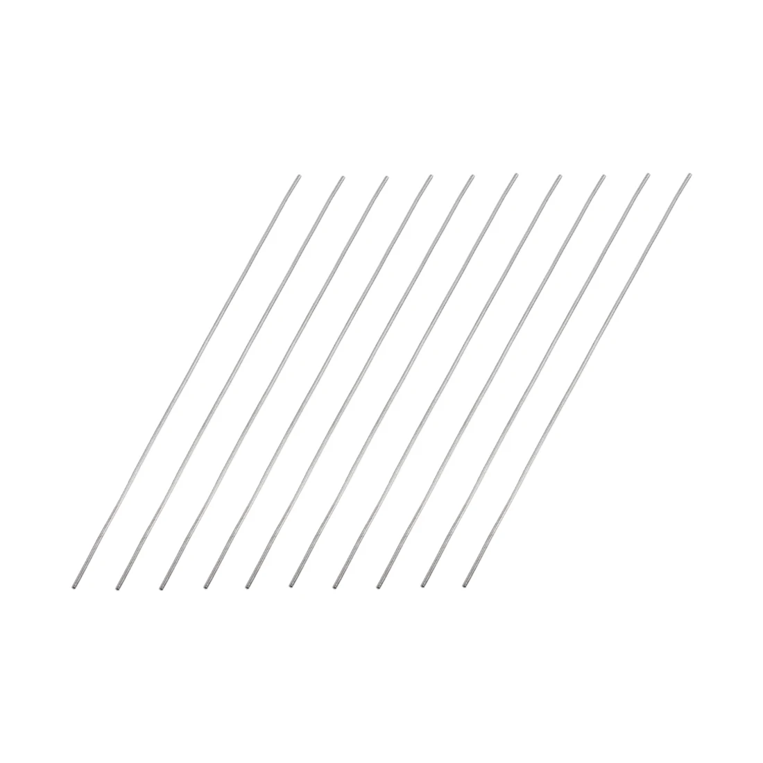 304 Stainless Steel Rod 10Pcs 1/2/3mm Diameter 100mm/150mm Length Solid Round Rod Bars for DIY Craft Gear Shaft Model Car linear shaft rod steel round rod