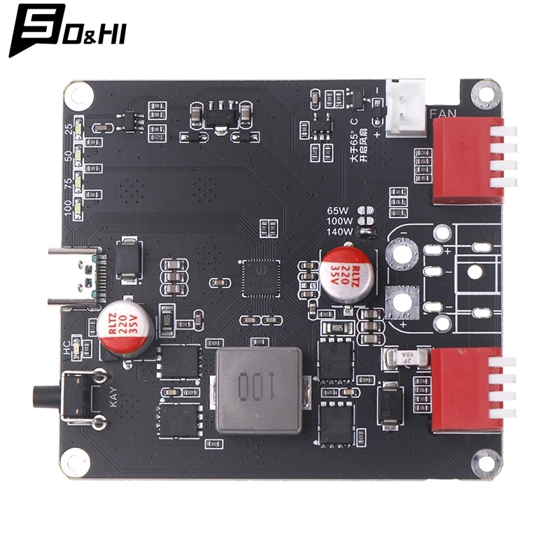 

PD3.1 140 Вт внешний аккумулятор DIY модуль 2S/3S/4S/5S/6S переключаемый IP2366 двунаправленный модуль быстрой зарядки литиевой батареи