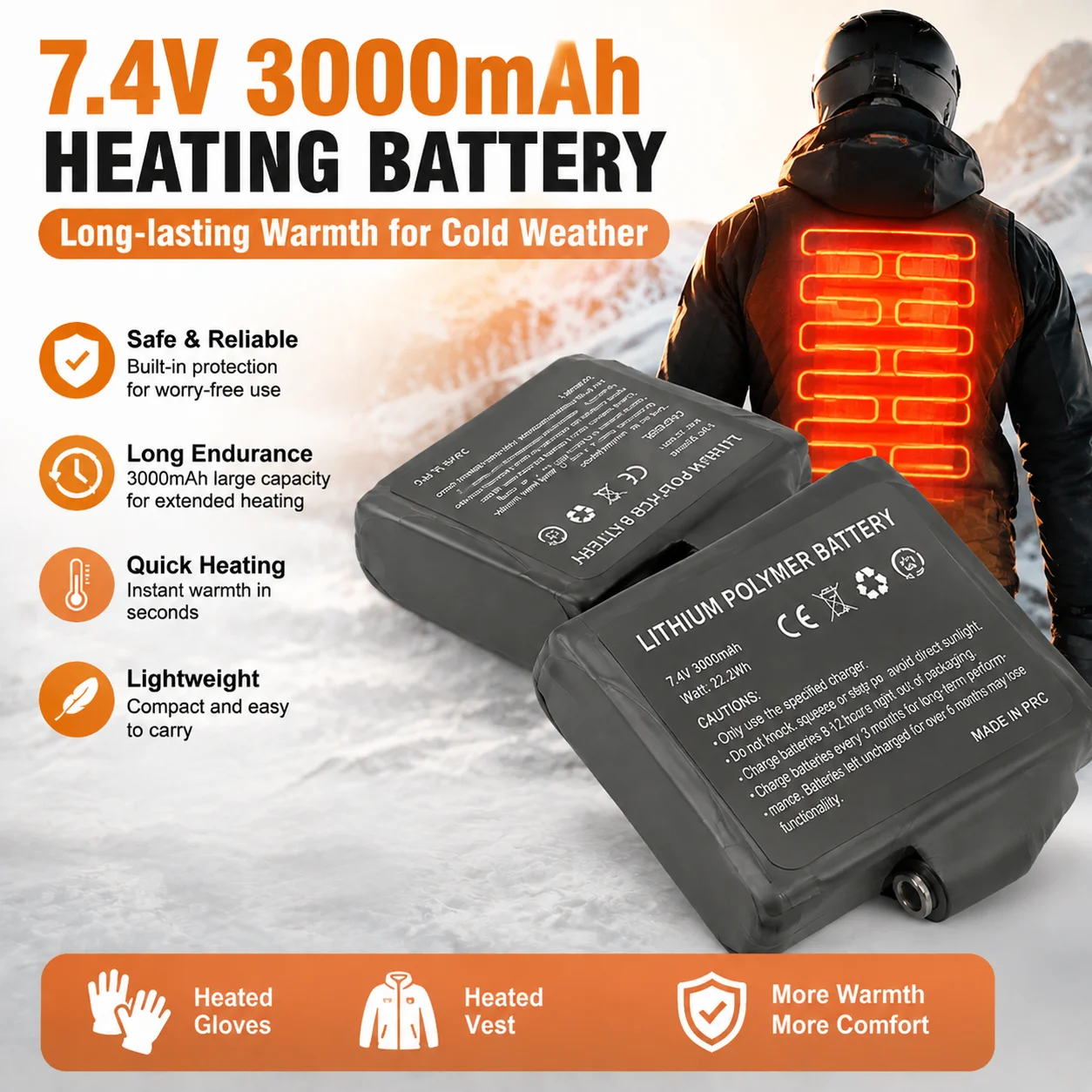 High-Capacity Rechargeable Battery Pack