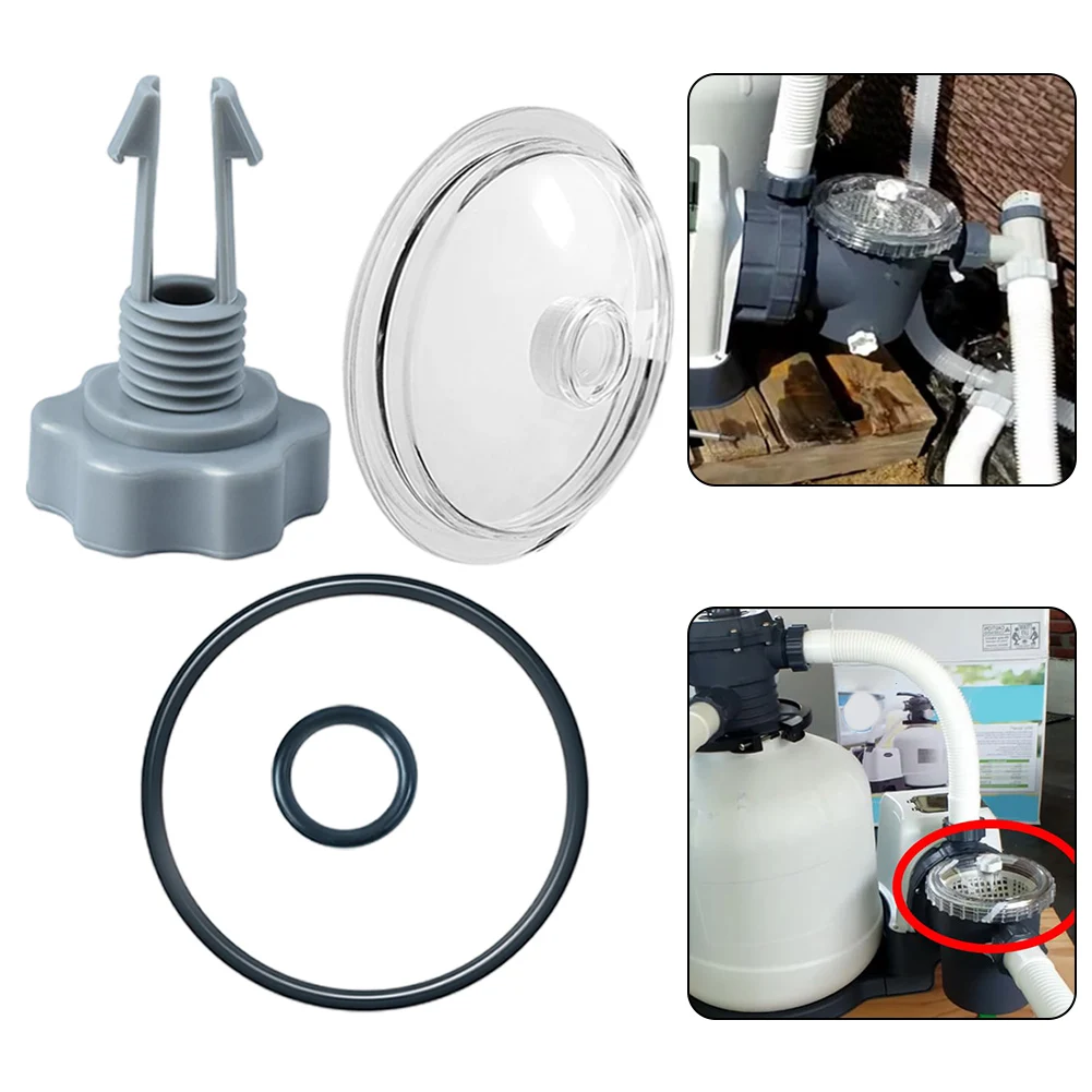 1setSF801101LeafTrapCoverLidWithORingValveForIntex12in