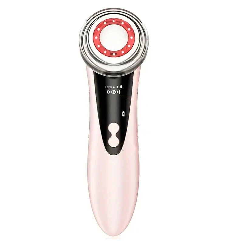 EMS Facial Massager LED Light therapy Sonic Ion Vibration Skin Tightening Face Lifting Anti Wrinkle Beauty Device Skin Care Tool