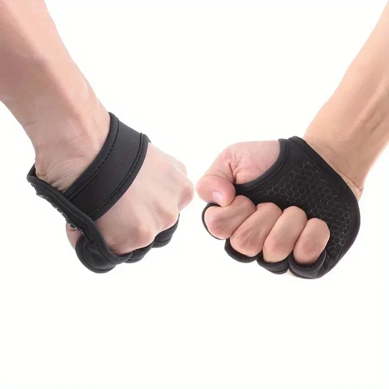 Gym Accessories Fitness Gloves Weightlifting Grip 2PC Gym Gloves Fitness Weight Lifting Gloves Men Women Body Building Non-Slip Half Finger Wrist Support Weightlifting
