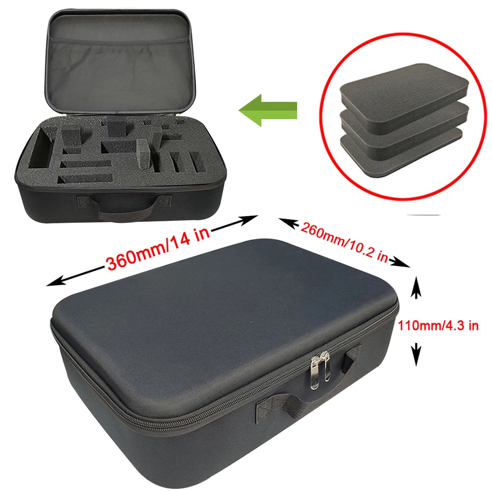 Enhanced Personalizable Shockproof Hard Storage Case with DIY Foam Insert for Outdoor Tools and Accessories