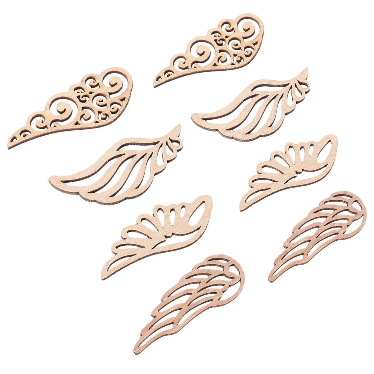 Mini adornos de para pintar, con diseño de ala de madera, para pintar, con grafiti, parche para colorear y dibujar| | - AliExpress