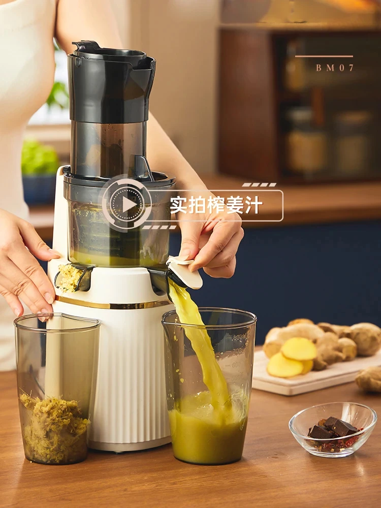 Large Caliber Juicer Residue Separation Household Low-speed Fruit Vegetable Multifunctional Juicer Commercial Electric Juicer