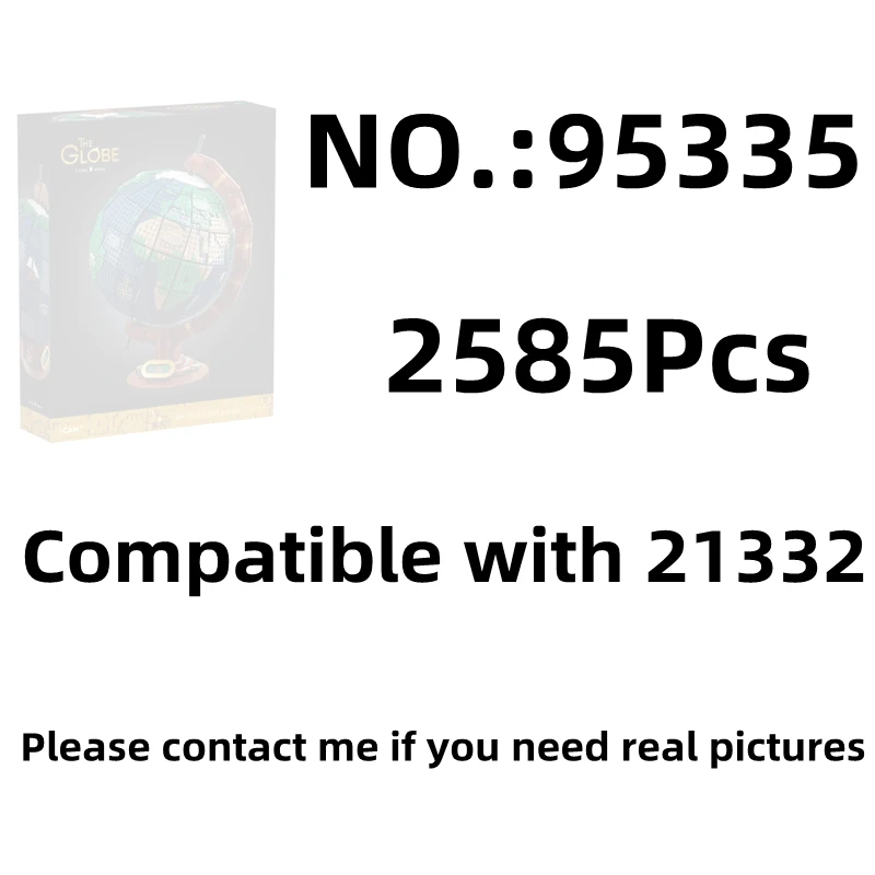

Creative Toys 95335 2585PCS MOC The Earth Globe 21332 Building Blocks Assembly Bricks Children Educational Model Christmas Gifts