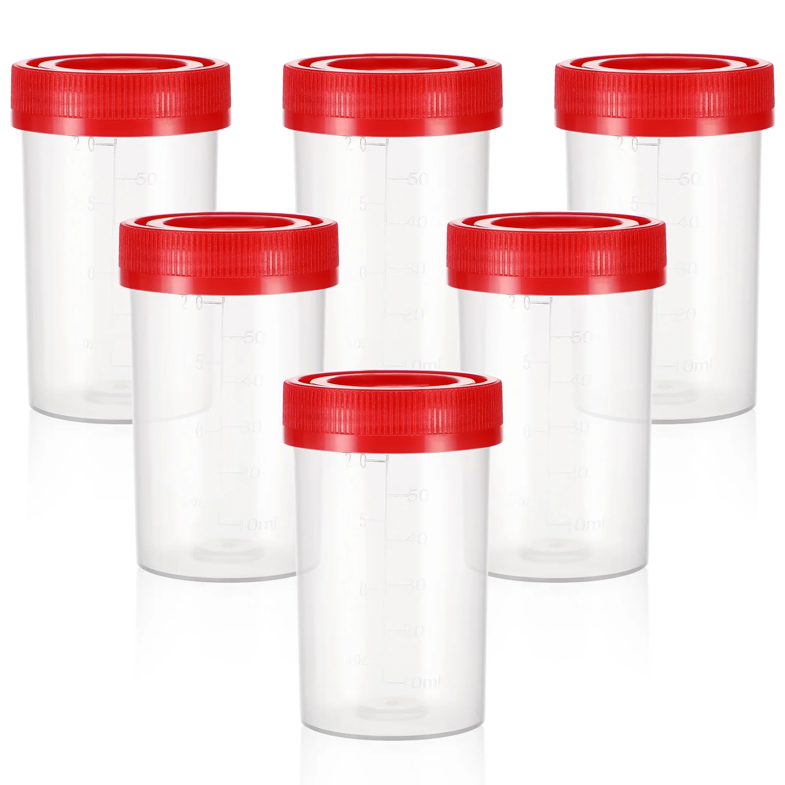 10 Pcs Portable Small Urine Sample Bottles Urine Specimen Bottles Sample Cups Pots Specimen Pots