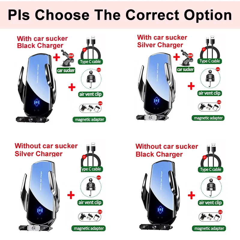 Magnetic Car Wireless Charger Mount 6