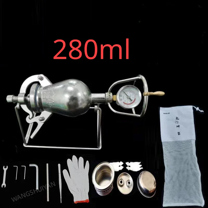 

230/280ml Hand Popcorn Machine Open Firing Popcorn Puffing Machine Stainless Steel Mini Popper Popcorn Maker Open Firing