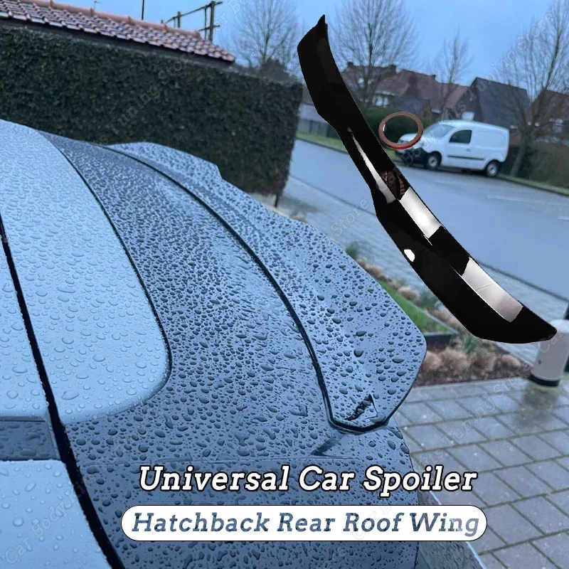 

Universal Car Rear Spoiler Wing Lip Body Kit Fit Hatchback Extension Lip Decoration Tail Wing Gloss Black ABS Tuning Accessories
