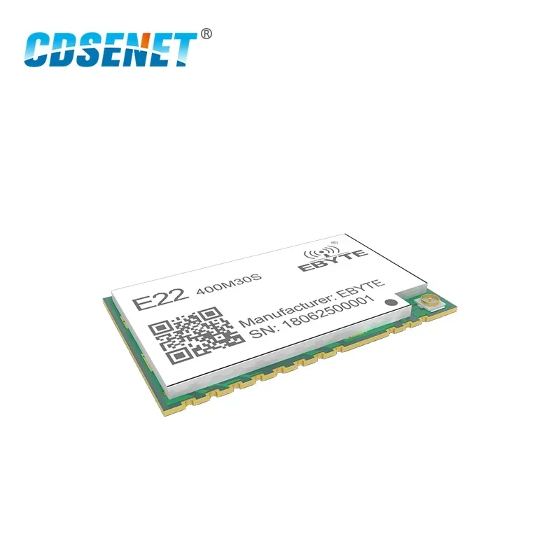 SX1268 1W LoRa 433MHz Wireless Transceiver CDSENET E22-400M30S High-Precision TCXO IPEX Stamp Hole SMD Long Range Receiver for wireless module