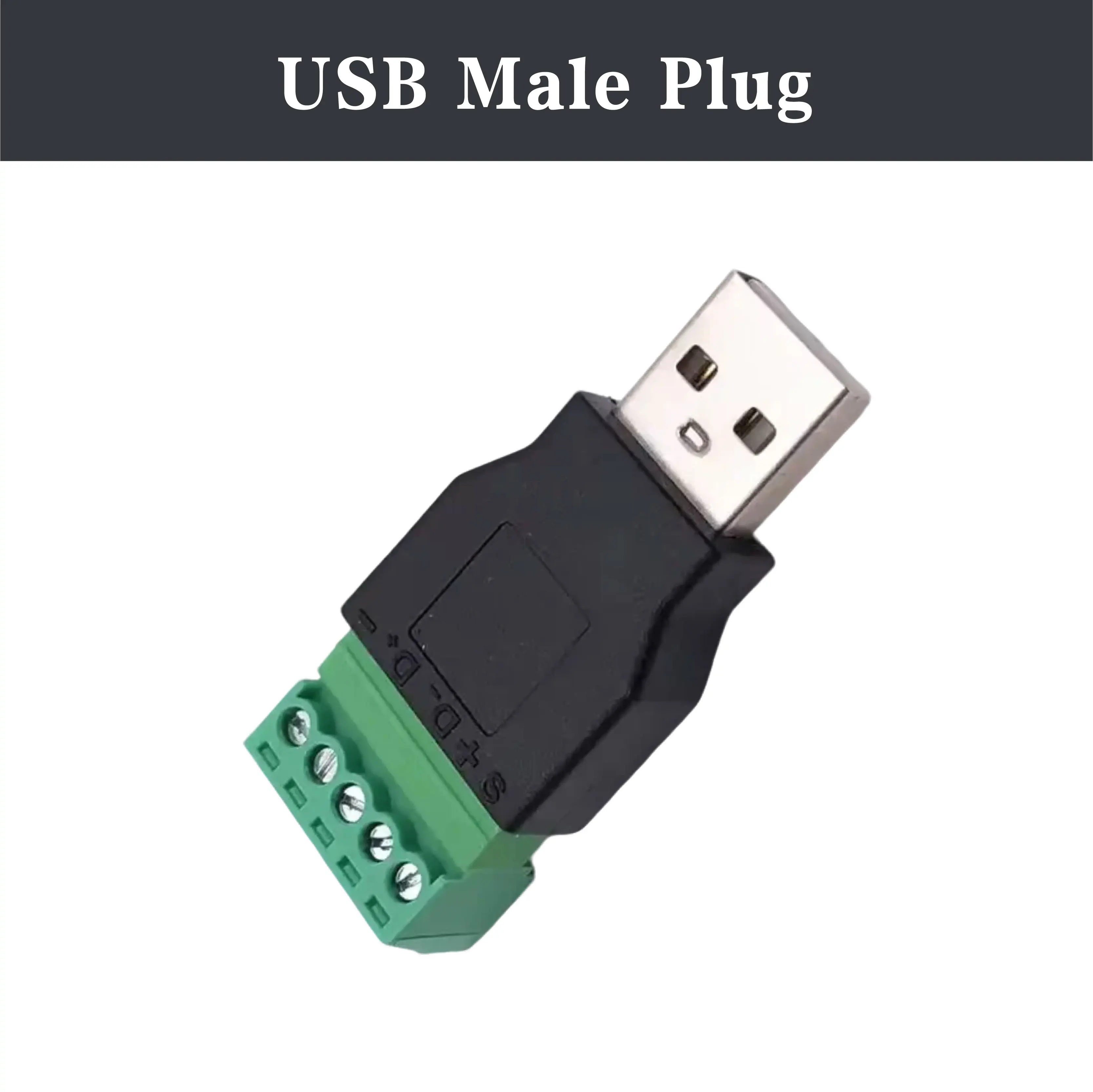 USB 2.0 Type A Connector with Screw Terminal