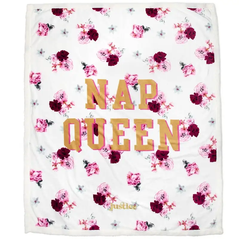 

Queen Back Throw Blanket, 50" x 60", Microfiber, Pink