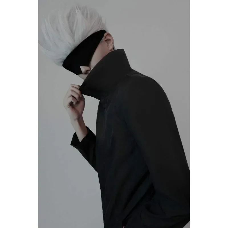 Anime Jujutsu Kaisen Gojo Satoru Maske Augenbinde Cosplay Prop Anime Schwarzer Mann Frauen Haarband Zubehör Schlaf Brillen – Detail 5