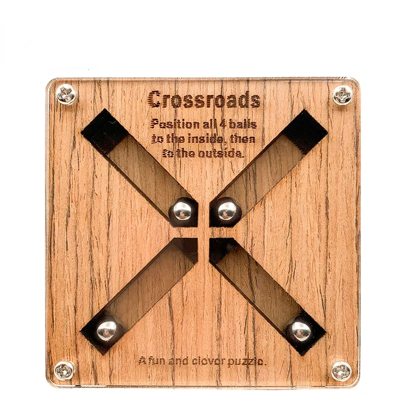 Crossroad Super Difficult High IQ Brainy Puzzle Puzzle Wooden Adult Student Children Educational Toys puzzle 10level difficulty decryption box 10 level wooden puzzle high difficulty adult version brainy puzzle super hard to unlock