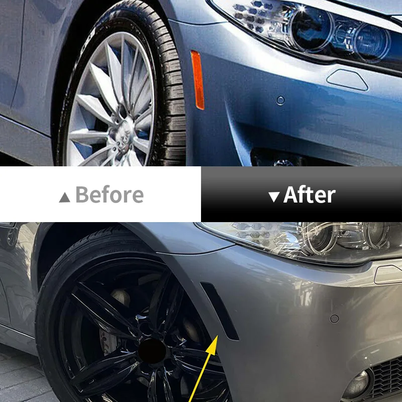 Amber Side Marker Lamps / Bumper Reflectors For 2011-2013 BMW E70 X5 LCI - Direct Fit Replacement