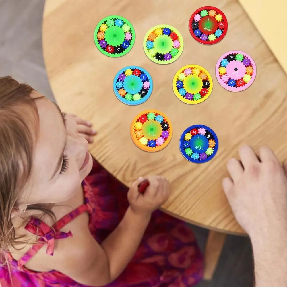 9/18PCS Educational Math Fidget Spinners Facts Spinners Intelligence Development Learning Math Fidget Toy Luminous