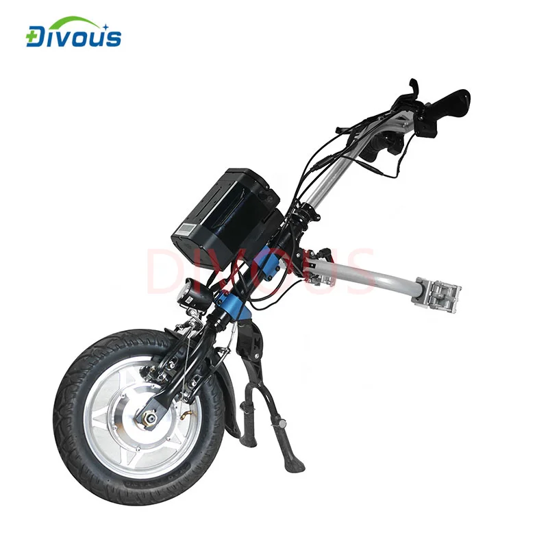 N/W 14KG Lightweight 12Inch Electric Handbike Wheelchair Handcycle Handicapped Trailer for the Disabled and Elderly 2