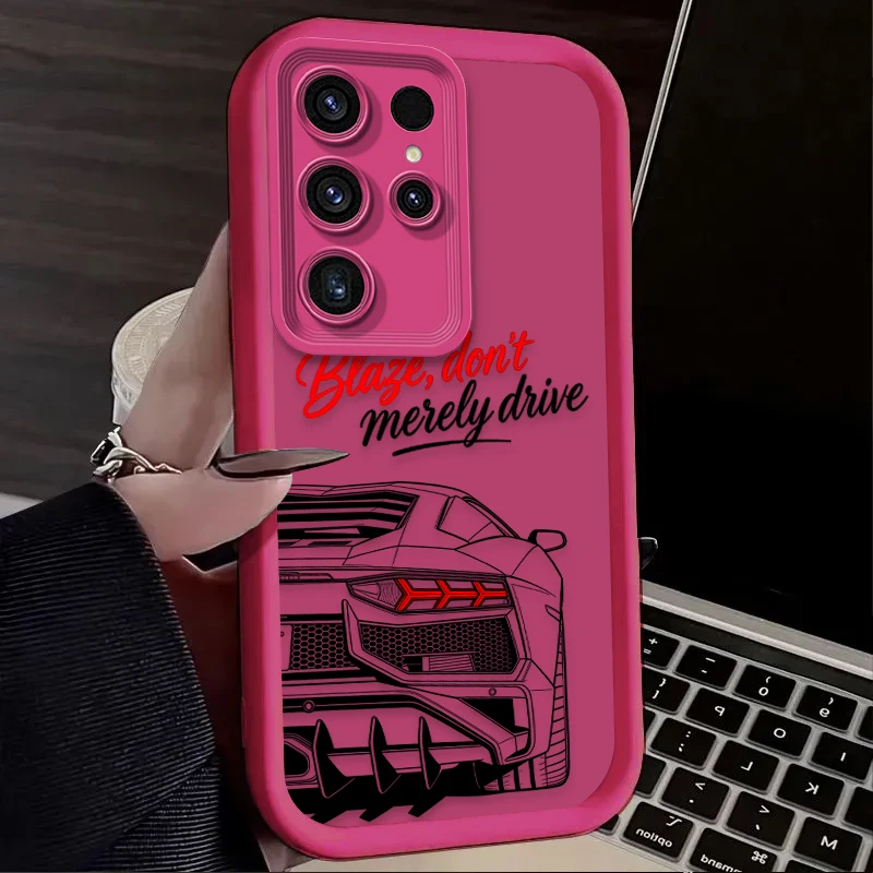 Stylish Sports Car Themed Soft Phone Case Cover