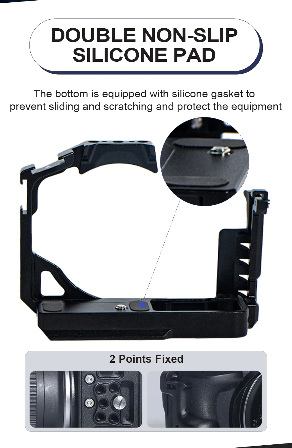 R50  Camera Cage For Canon R50/R100 Aluminum Photography Expansion Frame Kit Loc
