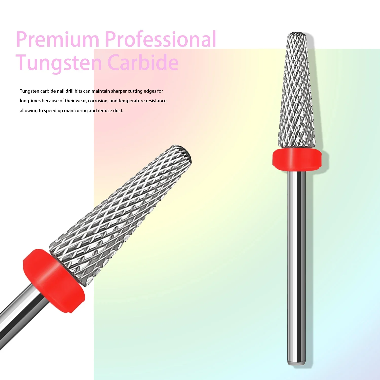 Carbide Nail Drill Bits (Cross Cut) 3/32 Manicure Burrs Milling Cutter for Manicure Remove Gel Polish Nail Polishing Tools 2