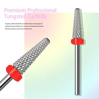 Carbide Nail Drill Bits (Cross Cut) 3/32 Manicure Burrs Milling Cutter for Manicure Remove Gel Polish Nail Polishing Tools 2