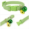 Suede Cute Cat Collar Breakaway Adjustable Girl Boy Pet Collars with Bell and Metal Pendant Decoration for Cats Kitten Puppies 4