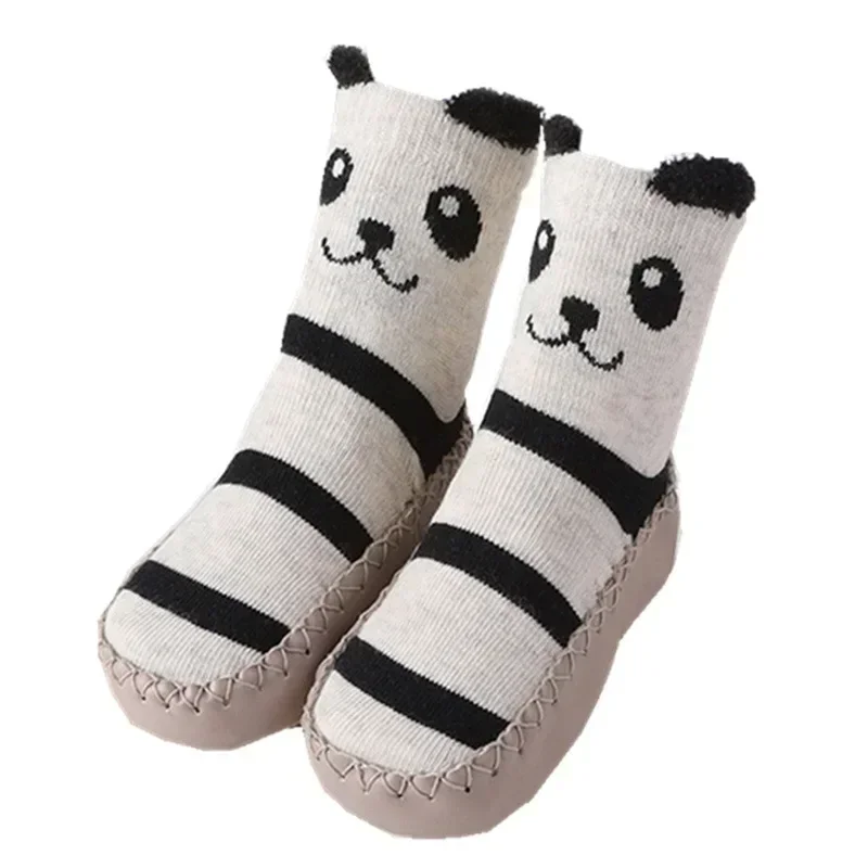 Newborn Girls Boys Cute Toddler Shoes Socks Winter Baby Cartoon Animal Floor Socks with Rubber Soft Anti Slip Sole Infant Stuff Kids Socks Baby Socks Girls Socks Cartoon Socks