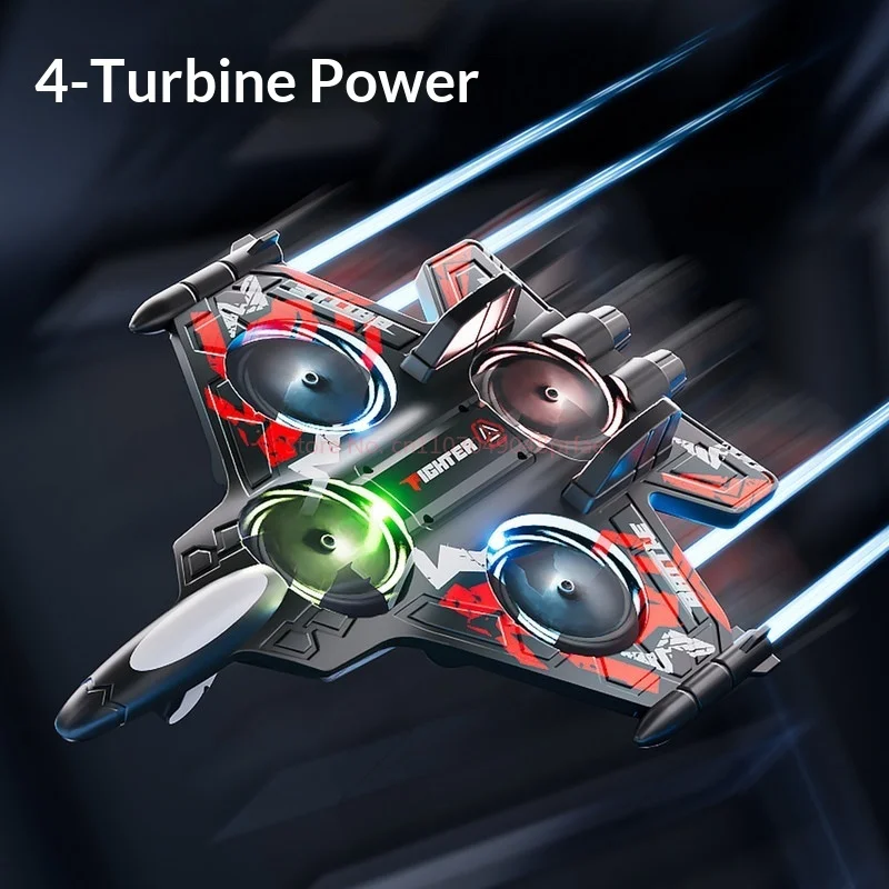 새로운 원격 조종 전투 드론 폼 충돌 방지 LED 쿼드콥터 원키 리프트 실내외 어린이 남자아이 생일 선물 장난감