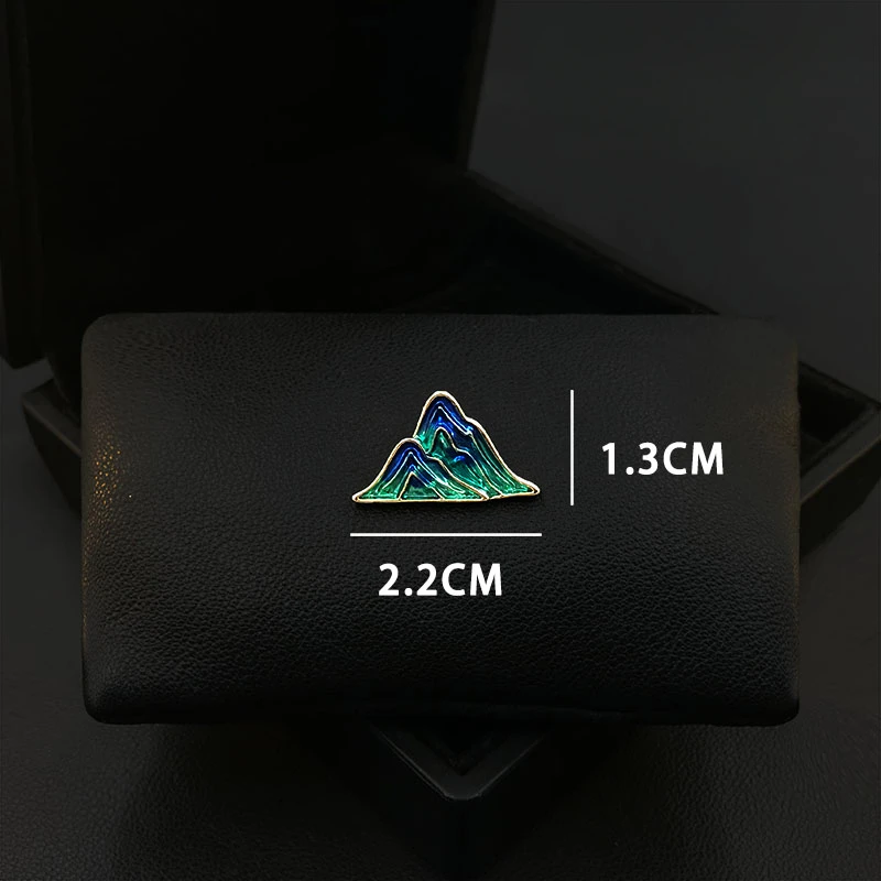 Mountain Brooch Men and Women Suit Neckline Collar Pin National Style Corsage Accessories Anti-Exposure Buckle Jewelry Gift 5611