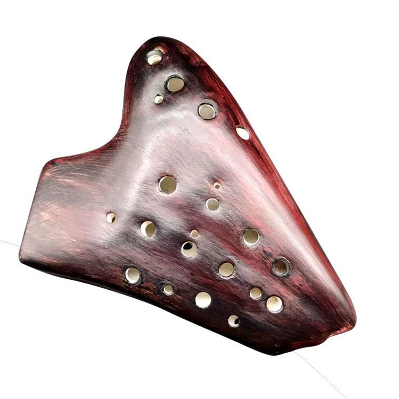 Ceramic Ocarina Rare Triple Alto Ocarina 16 Holes Professional Musical Instrument Accessories Party Wedding Gift