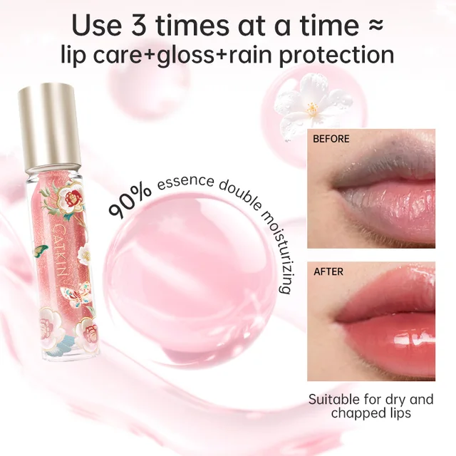 CATKIN Lip Essence Lipstick Lip Glaze Mirror Water Gloss Lip Gloss Moisturizing Glass Dudu Lip Lotion Lip Gloss