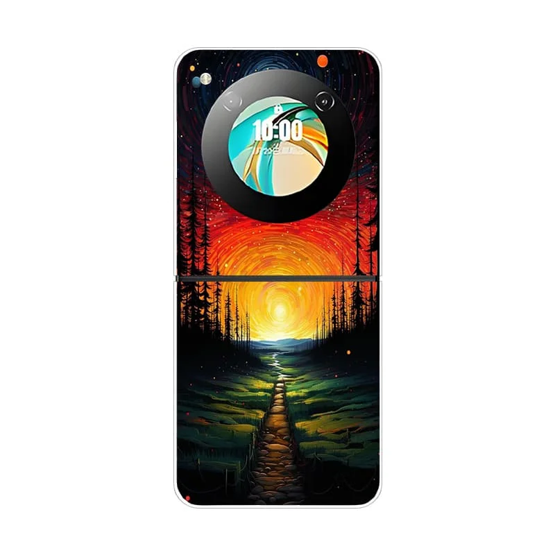 Soft Matte Silicone Back Cover with Fashion Painted Design