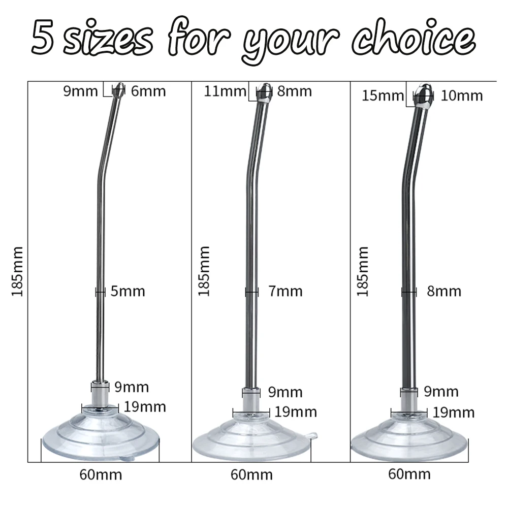 Male Urethral Dilator With Suction Cup Metal Urethral Catheter Penis Plug Sounding Horse Eye Stimulation Adult Products Sex Toys penis sex toys