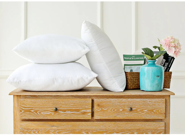 The cushion is filled with wear-resistant pure PP cotton, 8 sizes are available, the classic pillow core, soft and personalized 3