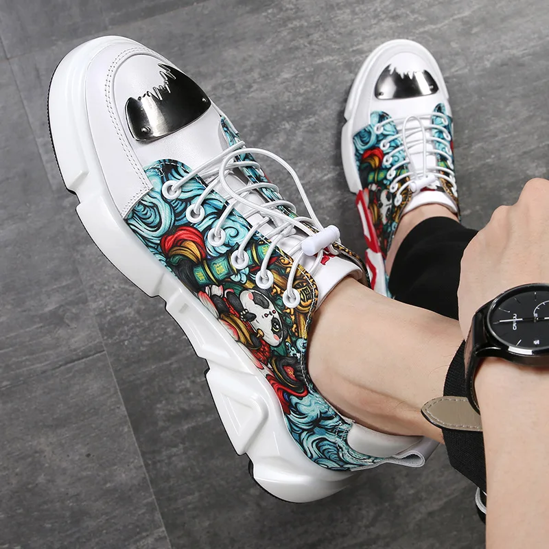 

Tide men's shoes with a hundred casual national tide old dad shoes fall men's board shoes new breathable small white shoes sport