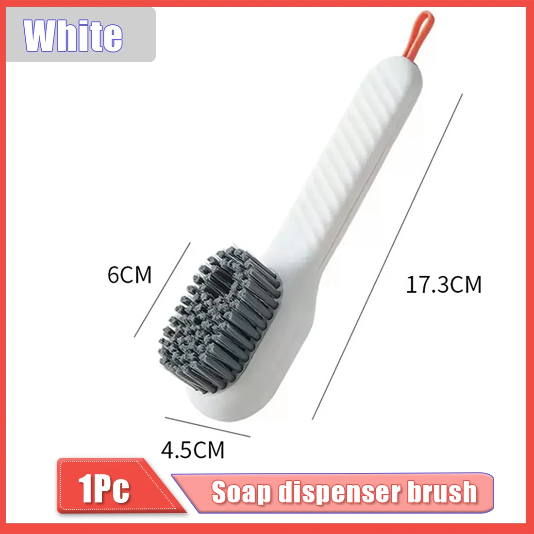 ECOSPIT Liquid Shoe Cleaning Brush with Soap Dispenser, Shoe Laundry Brush  Scrub Brushes for Cleaning, Soft