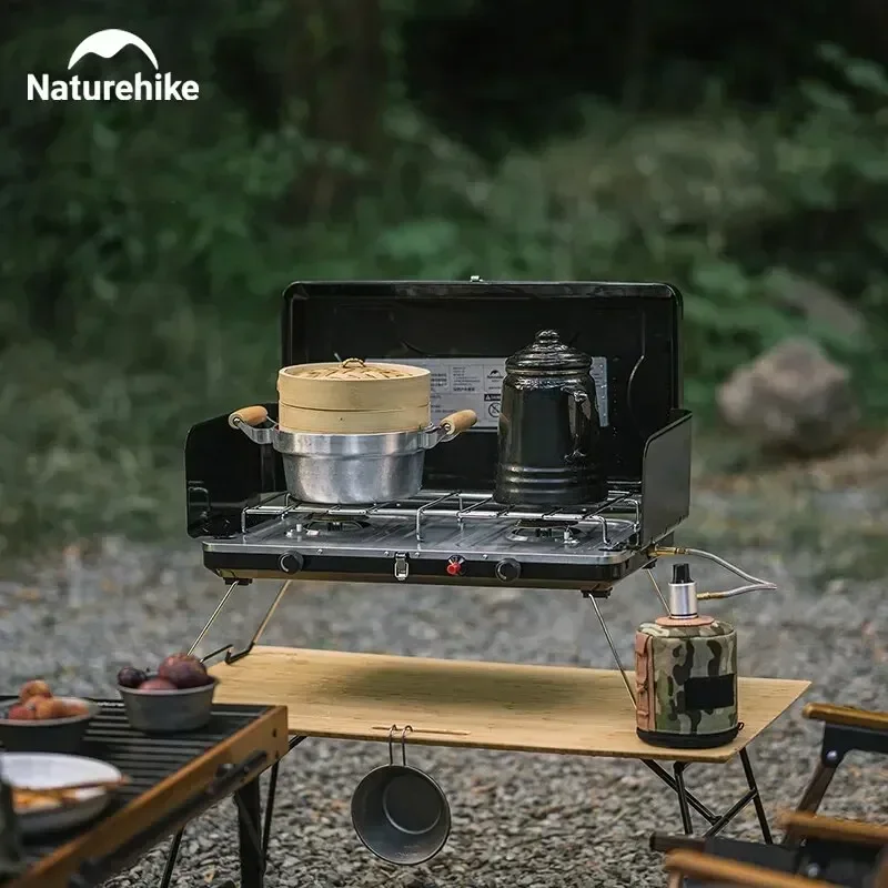 

Туристическая газовая плита с двойной горелкой, 3000 Вт