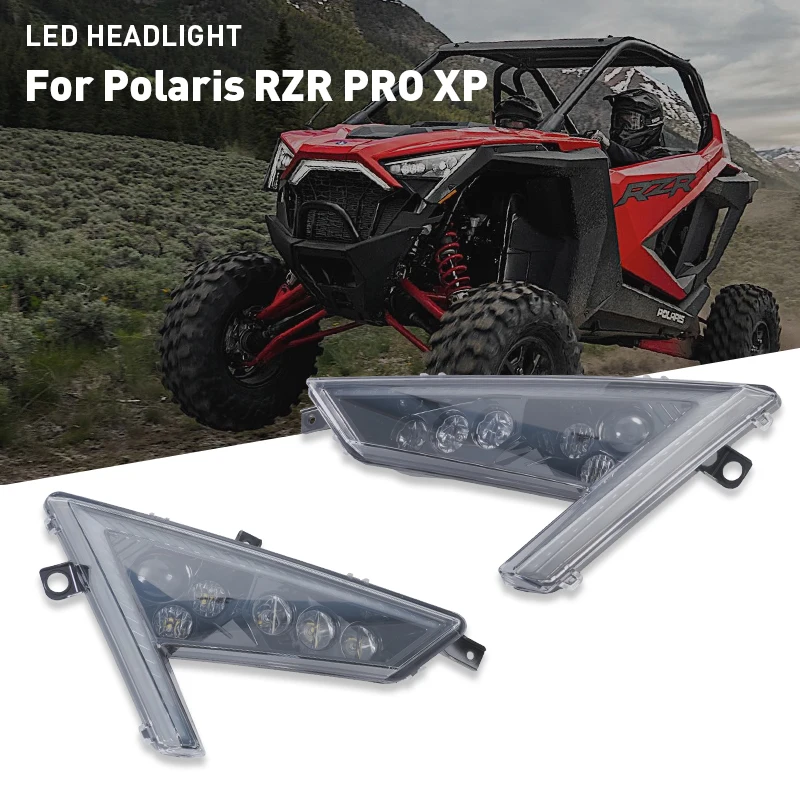 2020 2021 LED Headlight Daytime Running Light With Turn Signal Light Function For Polaris RZR PRO XP 4 2021 2 way 5 2400mhz 2 way digital coax cable splitter bi direction satellite tv signal receiver connector for satv catv