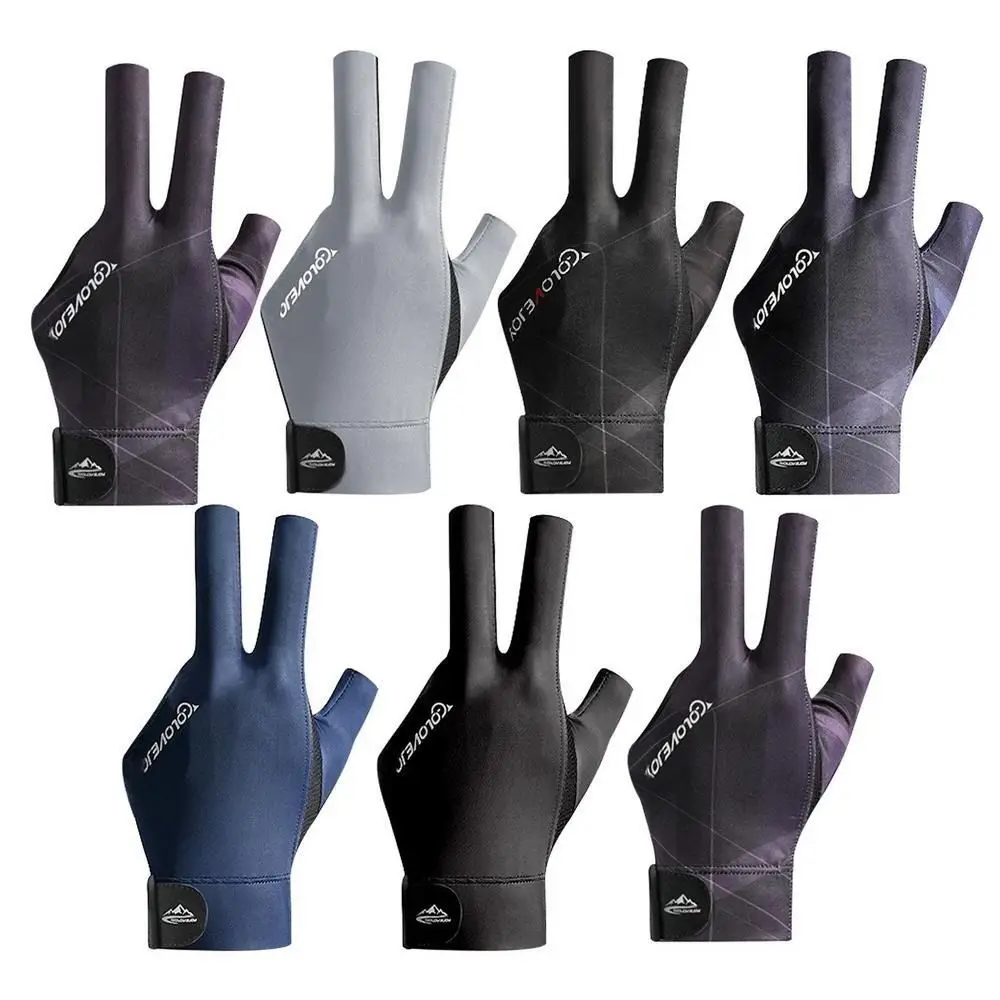

Non-slip Billiard Accessories Light Elasticity Open 3 Fingers Gloves Anti Skid Gloves Three Finger Gloves Billiards Gloves