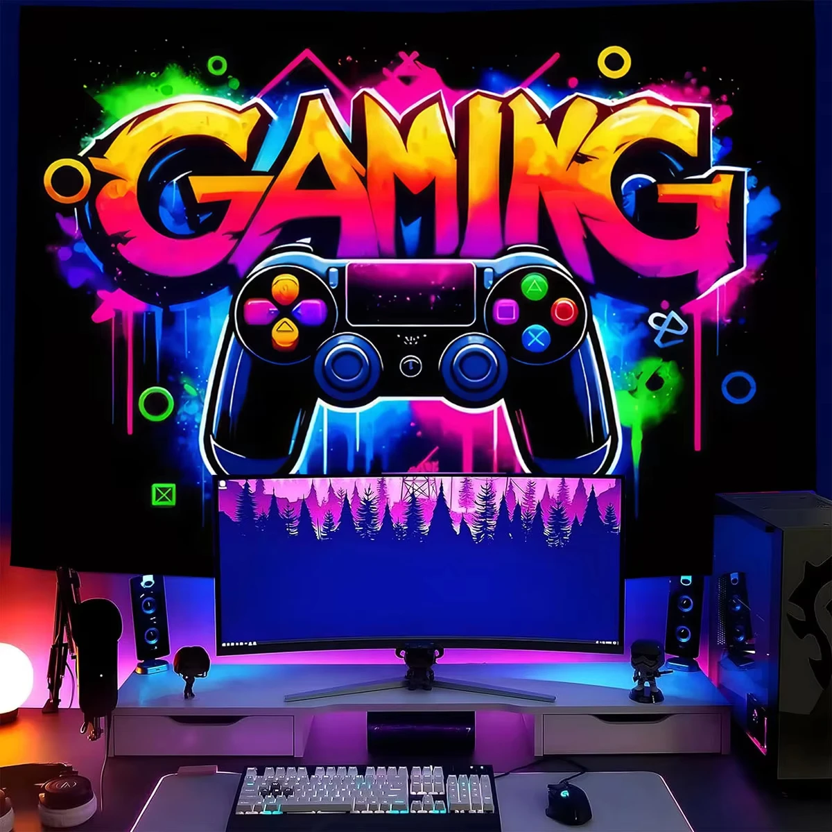 Jugendzimmer Jungen Gaming Controller Lichtschalter Vinyl Aufkleber Wandkunst Lichtschalter Vinyl Wandkunst Für Gamer Zimmer