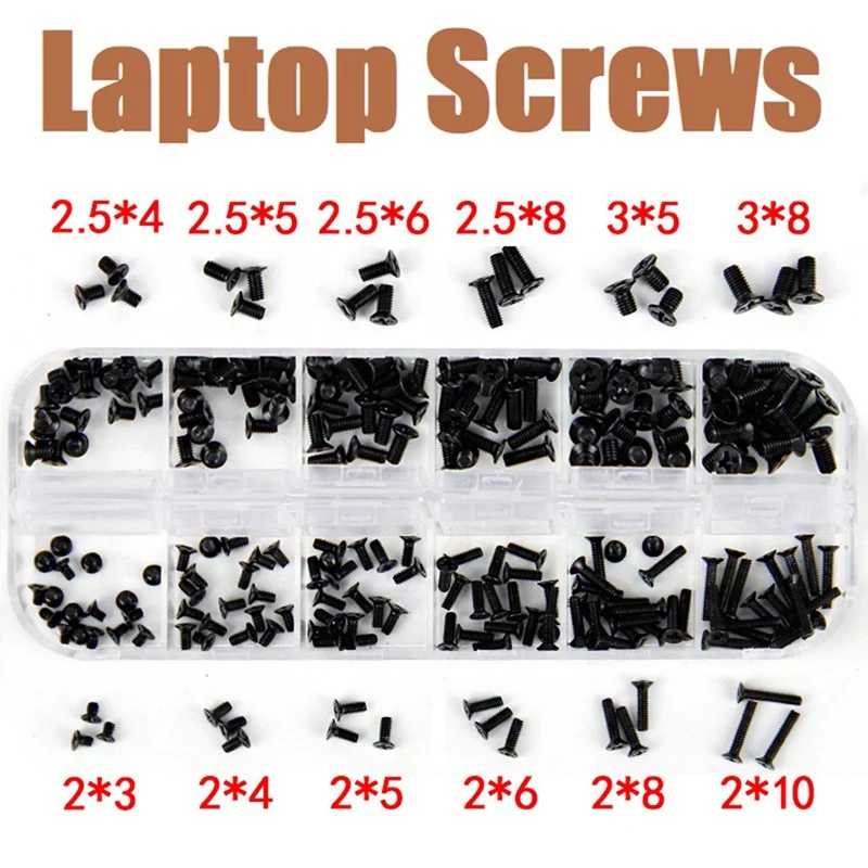 240Pcs Stainless Steel Laptop Screws Kit M2 M2.5 M3 For Lenovo Toshiba Gateway Samsung HP IBM Dell Acer Asus