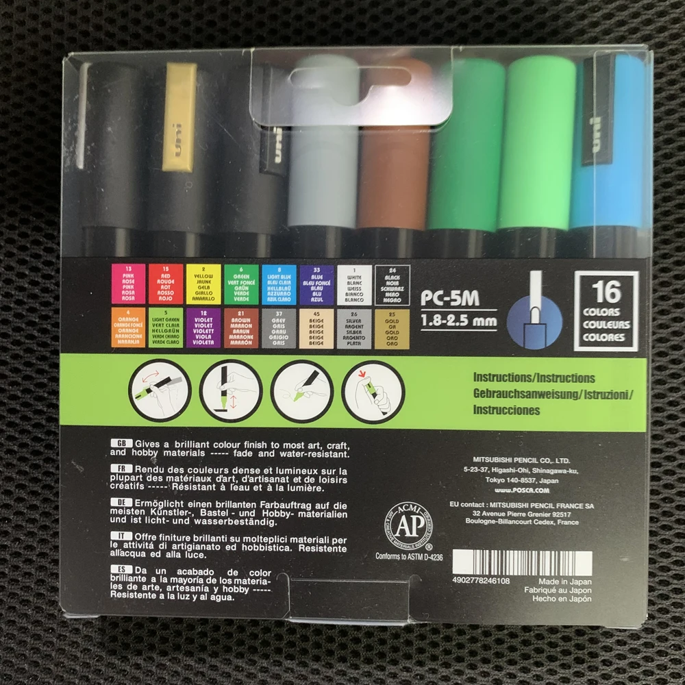 https://ae01.alicdn.com/kf/S25bb5d18208e4fdea10500d0a5eeb47fo/Japan-Uni-POSCA-Set-of-16-Acrylic-Paint-Pens-PC-1M-3M-5M-16C-Paint-Markers.jpg