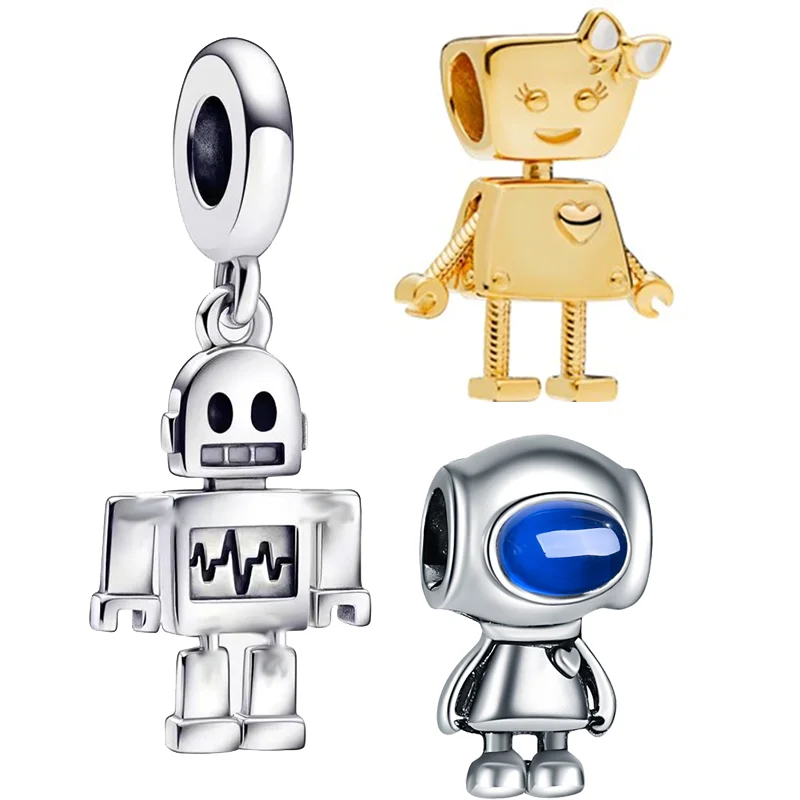 Pandora Robot Charm Original Pandora 2022 New Collection 2023 New