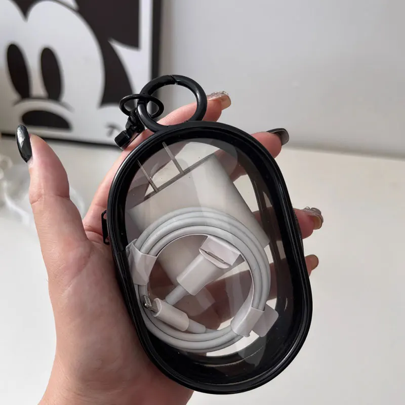 Small Transparent Coin Purse PVC Clear Mini Female Purses Women Kids Girls Key Lipstick Earphone Coin Storage Bags Wallet Pouch