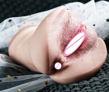 18+ Realistic Vagina Masturbator Cup Skin Pocket Pussy Male Masturbator Anal Oral  Cup Adult Sex Toys for Men Masturbation XXX 4