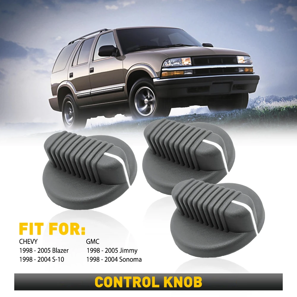 AC Fan Heater Control Knob Replace F87Z-18519-AA Fit For