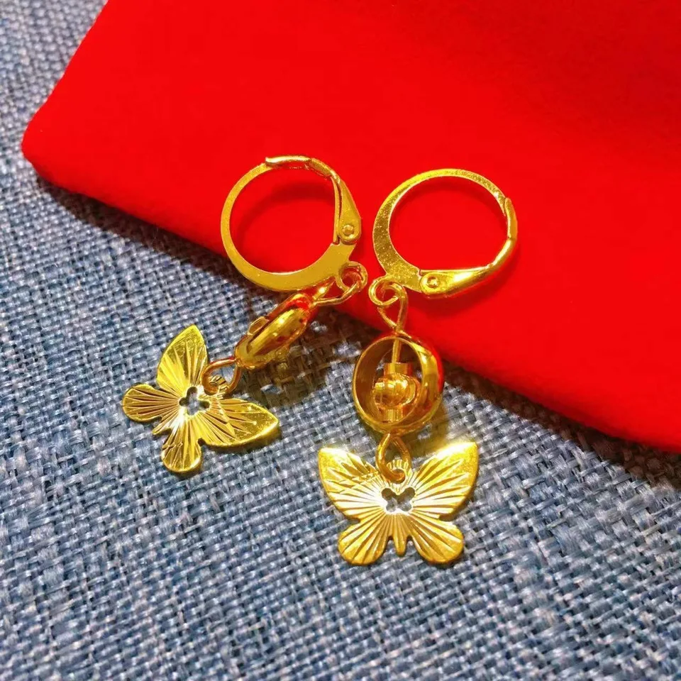 Aneneiceera Vintage Farfalla Orecchini Penzoloni Oro Lungo Farfalla Nappe Orecchini In Metallo Farfalla Orecchini Lungo Farfalla Fascino Gioielli Per Le Donne E Le Ragazze (oro