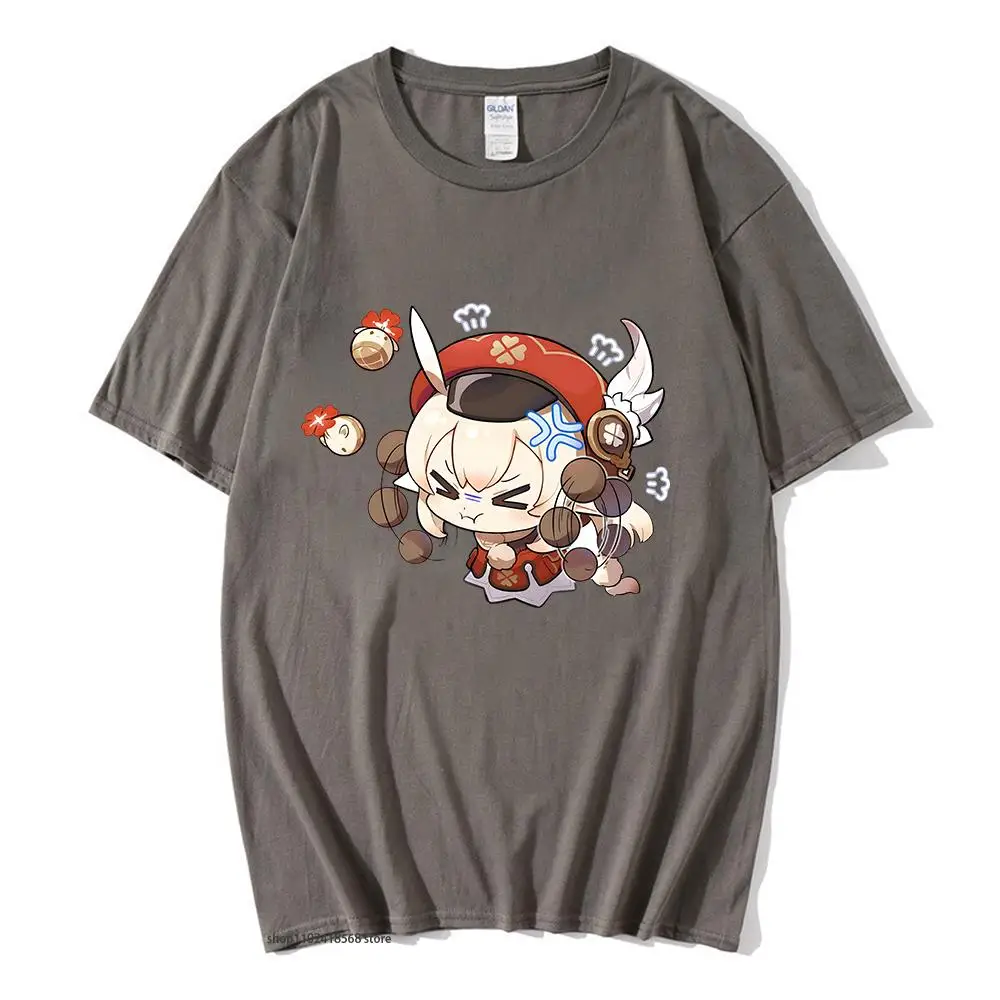 

Genshin Impact Shirt Men/women Anime Cartoon Klee Chibi Print Tshirt Short Sleeve Funny EU Size Tees Men/Women 100%Cotton Casual